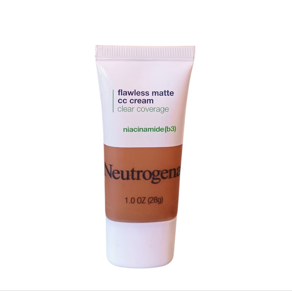 3 x Neutrogena Clear Coverage Flawless Matte Color Correcting Cream, 8.0 Amber